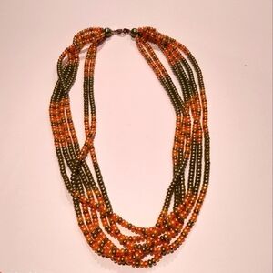 LADY REMINGTON Vintage Six Strand Beaded necklace NEW